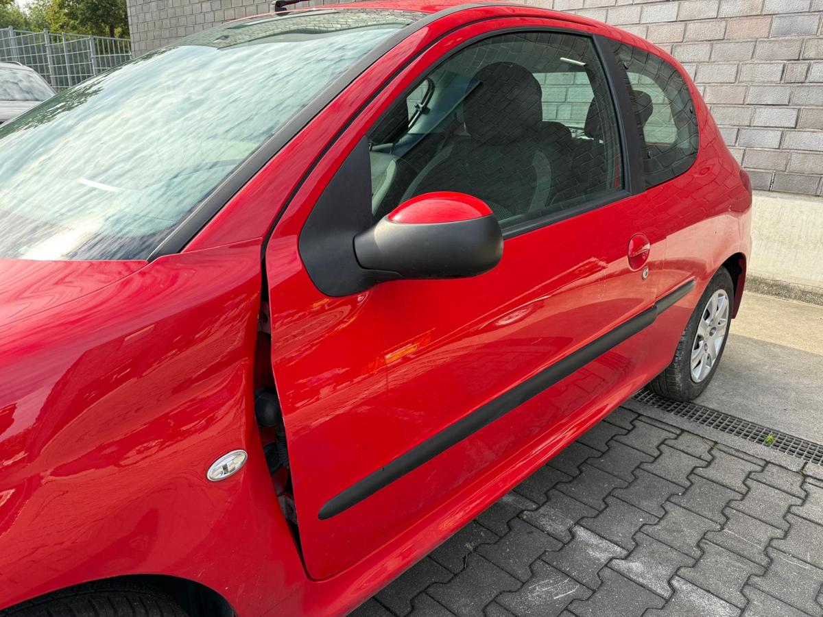 Peugeot 206+ original Tür vorn links KKN Rot Aden 3 Türer Rohbau BJ11